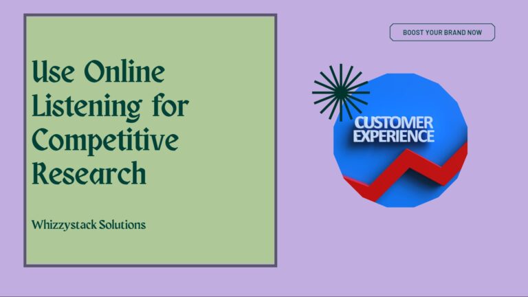 Use Online Listening for Competitive Research