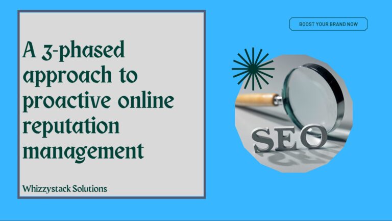 A 3-phased approach to proactive online reputation management